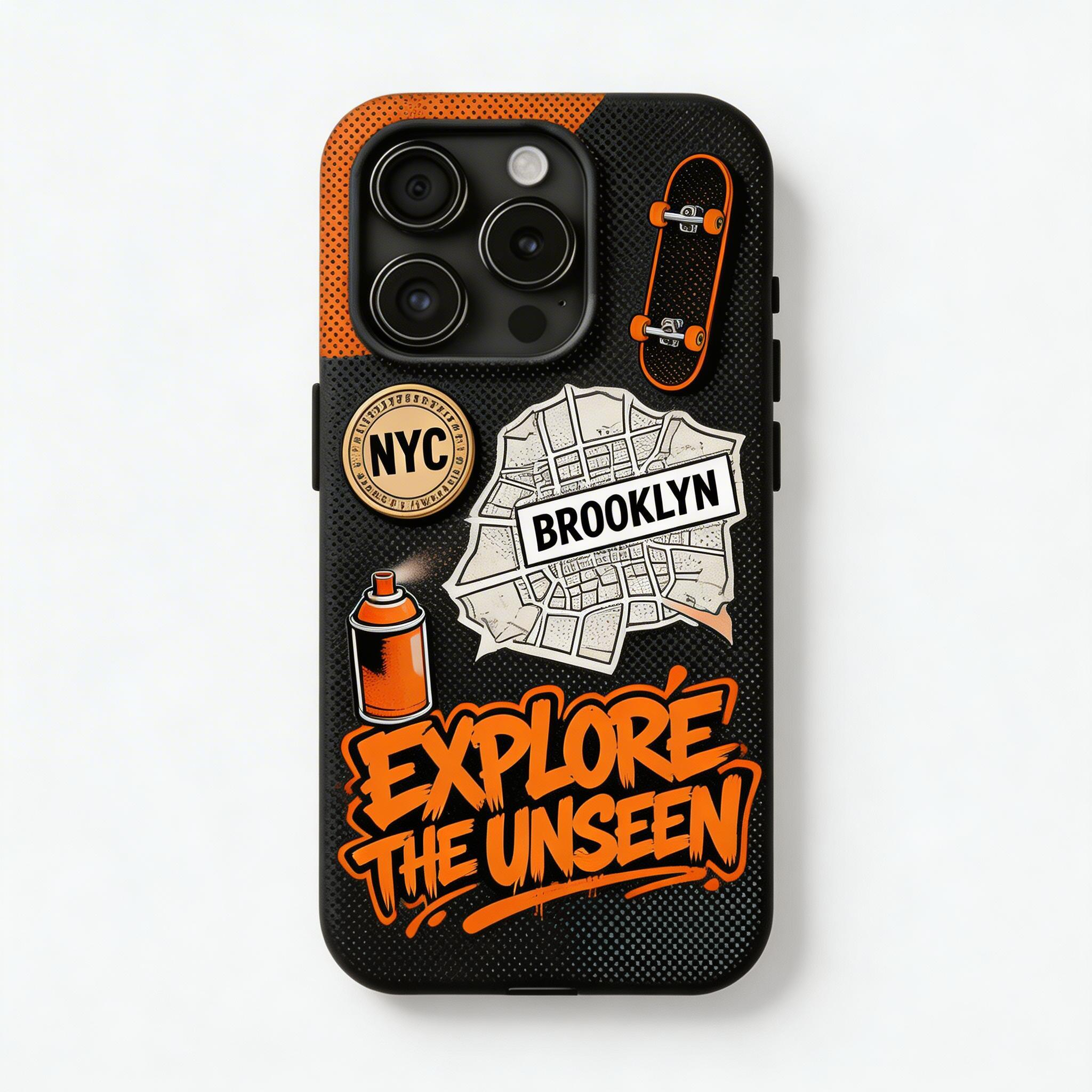 Explore The Unseen — Brooklyn NYC Graffiti Phone Case
