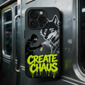 Create Chaos — Wolf Subway Graffiti Phone Case