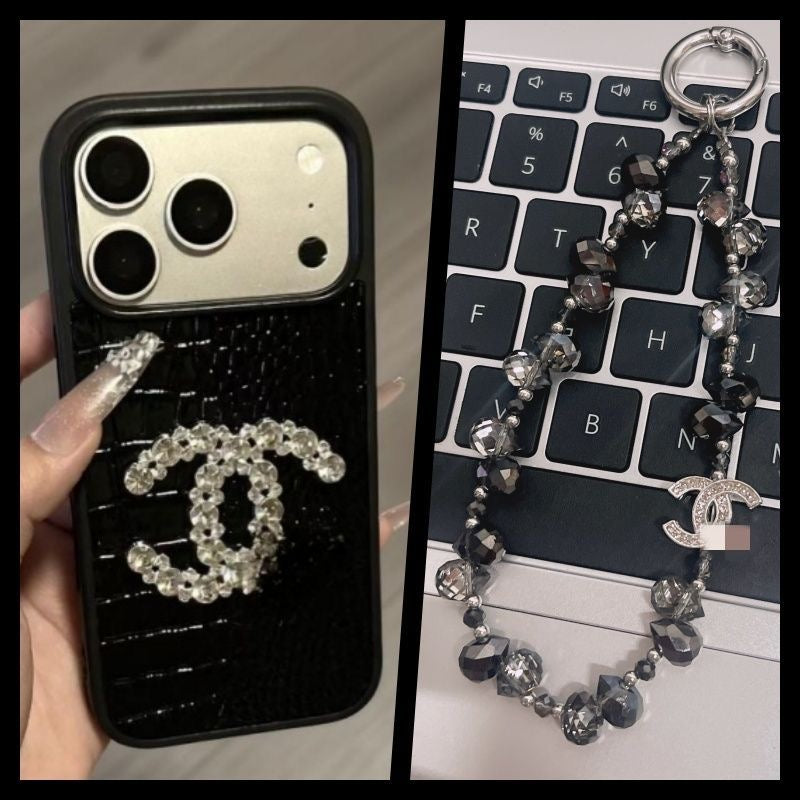 Crystal Emblem Crocodile Embossed Textured Protective iPhone Case