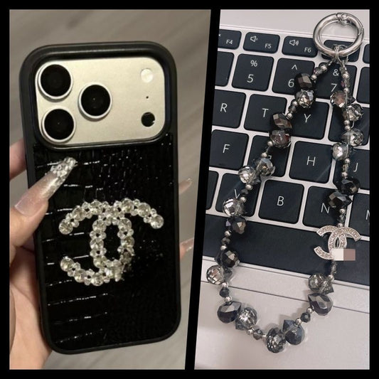 Crystal Emblem Crocodile Embossed Textured Protective iPhone Case