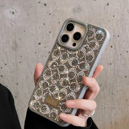 Crystal Monogram Glitter iPhone Case