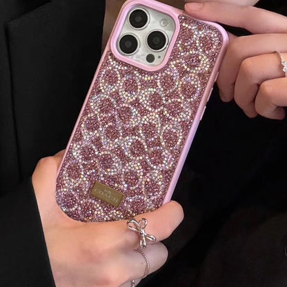 Crystal Monogram Glitter iPhone Case