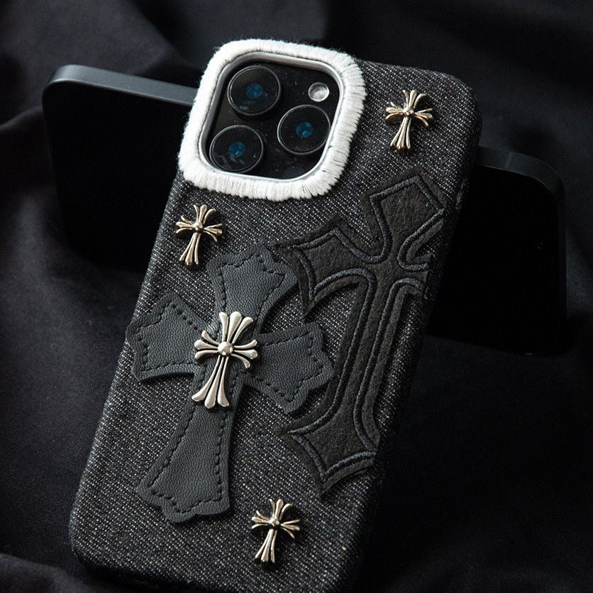 Gothic Cross Embossed iPhone Case