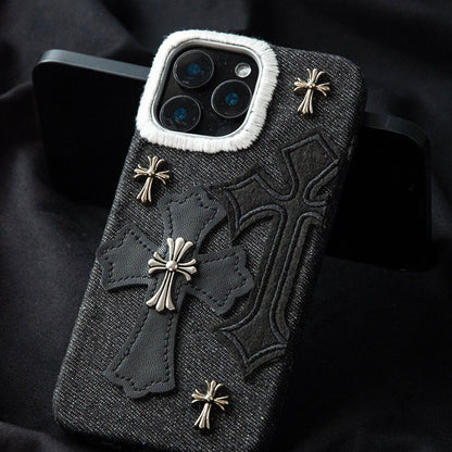 Gothic Cross Embossed iPhone Case