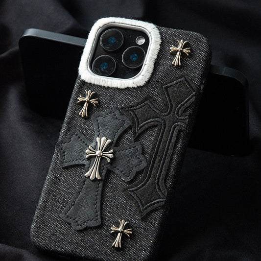 Gothic Cross Embossed iPhone Case