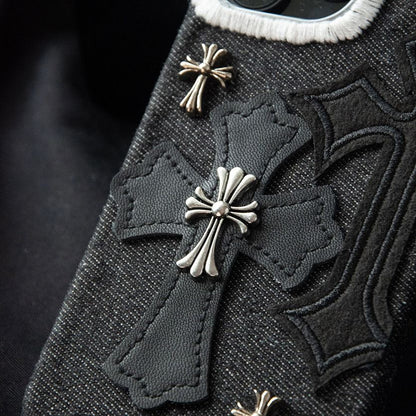 Gothic Cross Embossed iPhone Case