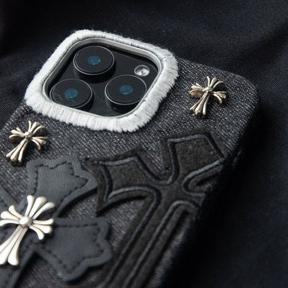 Gothic Cross Embossed iPhone Case