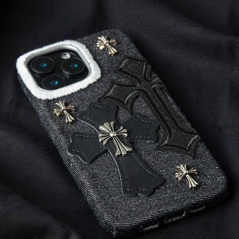 Gothic Cross Embossed iPhone Case