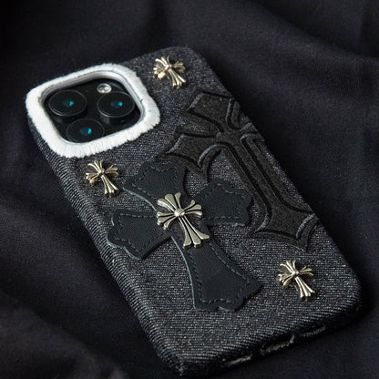 Gothic Cross Embossed iPhone Case
