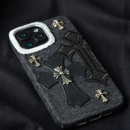Gothic Cross Embossed iPhone Case