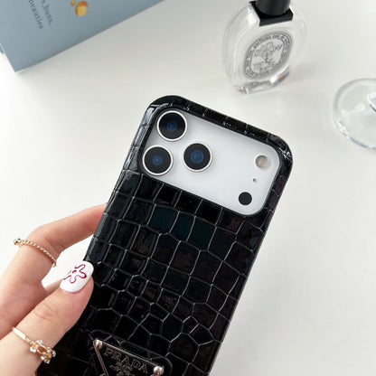 Pastel Croc Leather iPhone Case