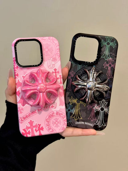 Gothic Cross Spinner Grip iPhone Case