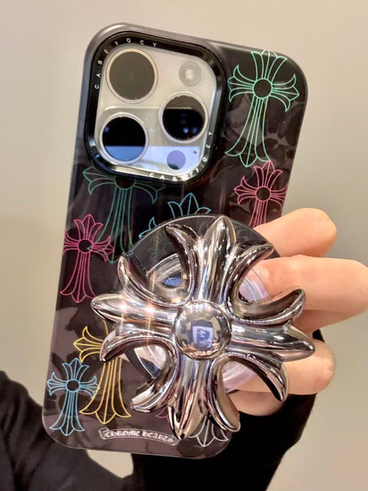 Gothic Cross Spinner Grip iPhone Case