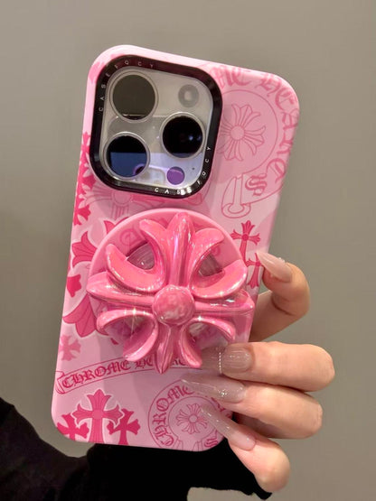 Gothic Cross Spinner Grip iPhone Case