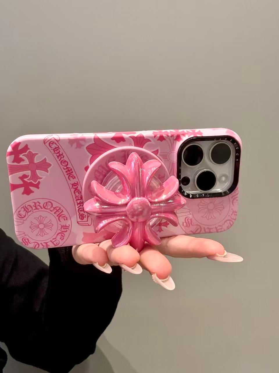 Gothic Cross Spinner Grip iPhone Case