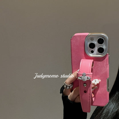 Crystal Orb Wrist Strap iPhone Case