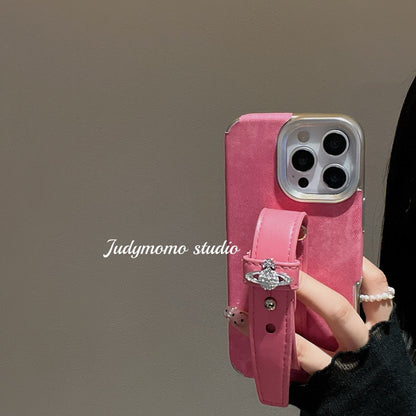 Crystal Orb Wrist Strap iPhone Case