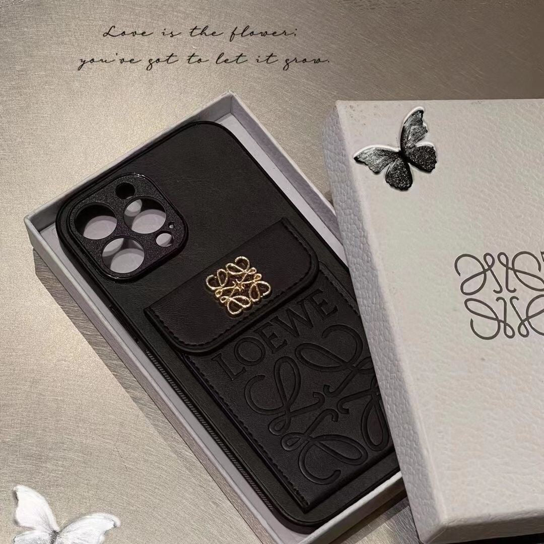 Leather Card Wallet iPhone Case