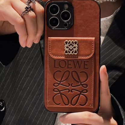 Leather Card Wallet iPhone Case