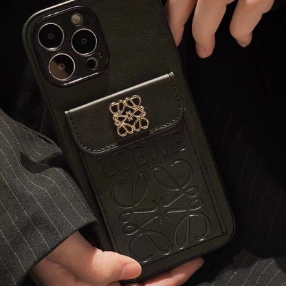 Leather Card Wallet iPhone Case