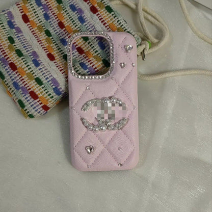 Pearl Quilted Crystal iPhone Case