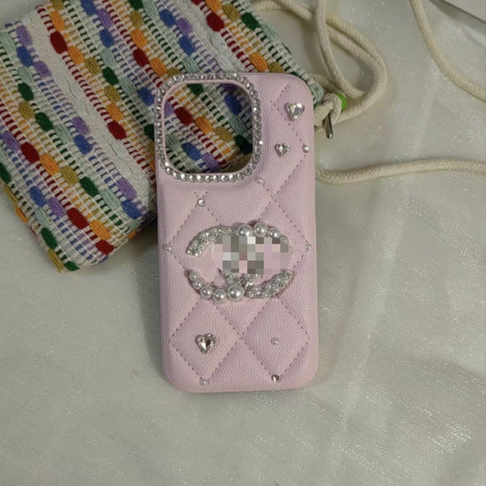 Pearl Quilted Crystal iPhone Case