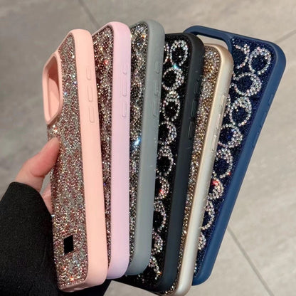 Crystal Monogram Glitter iPhone Case