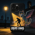 Create Chaos — Night Cat Graffiti Phone Case
