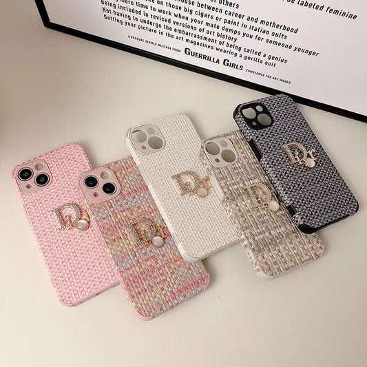 Pearl Monogram Tweed iPhone Case