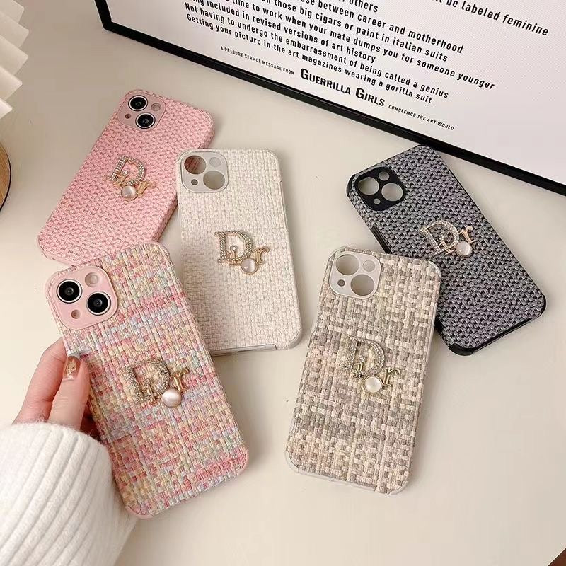 Pearl Monogram Tweed iPhone Case