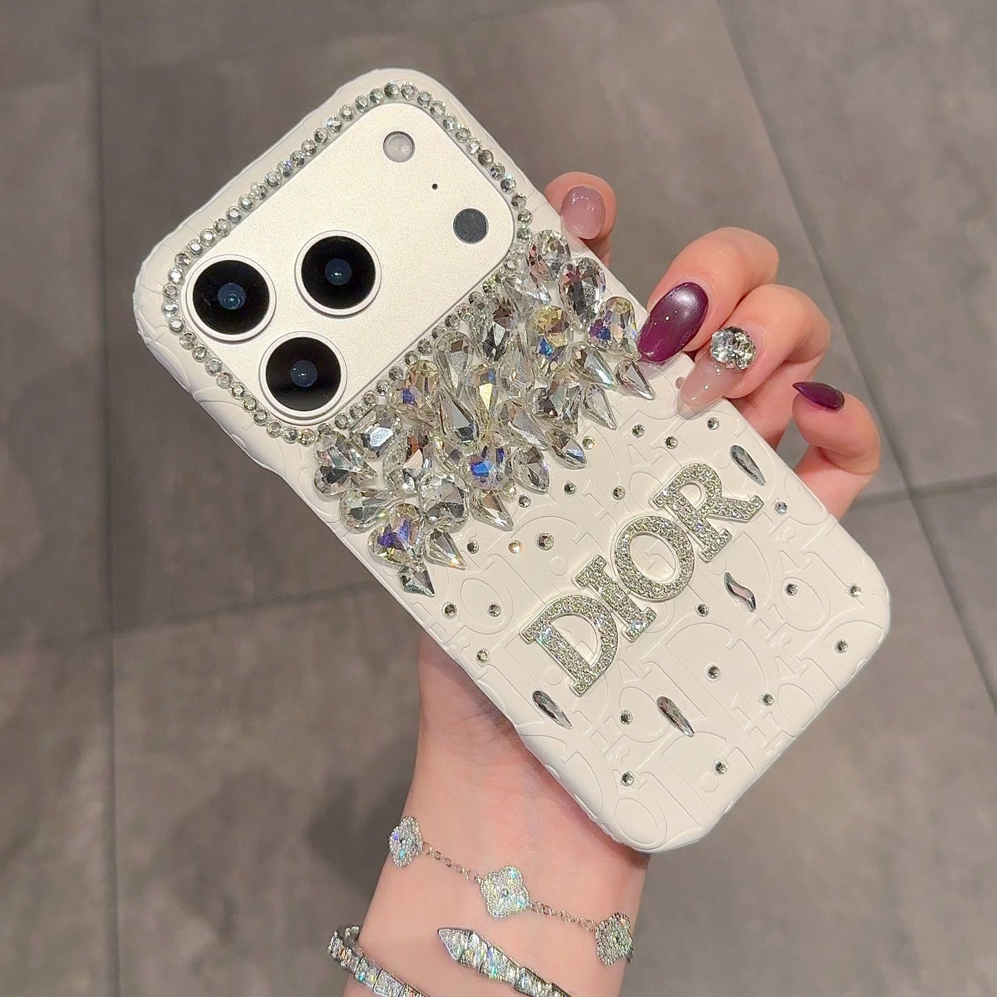 Crystal Monogram Luxury iPhone Case