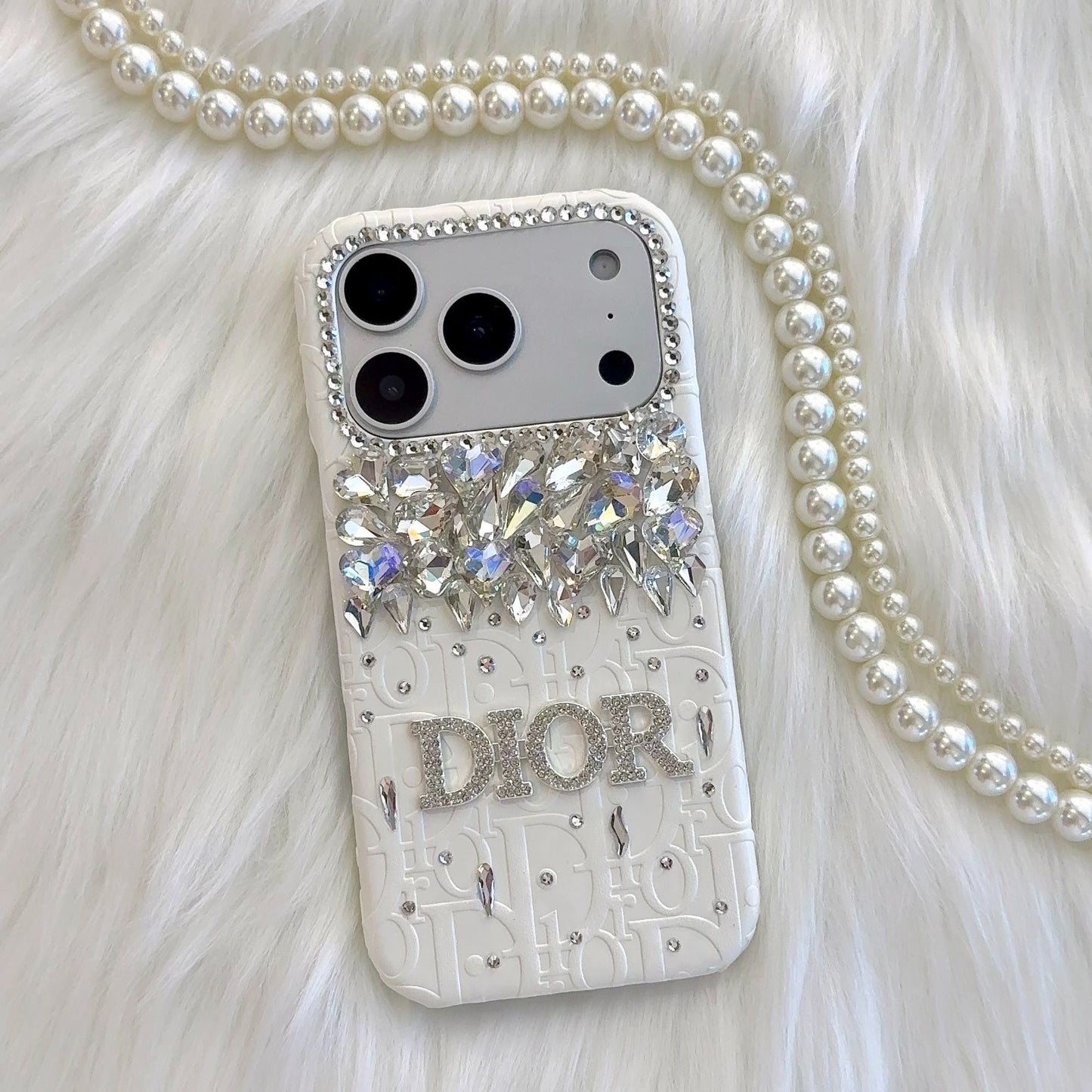 Crystal Monogram Luxury iPhone Case
