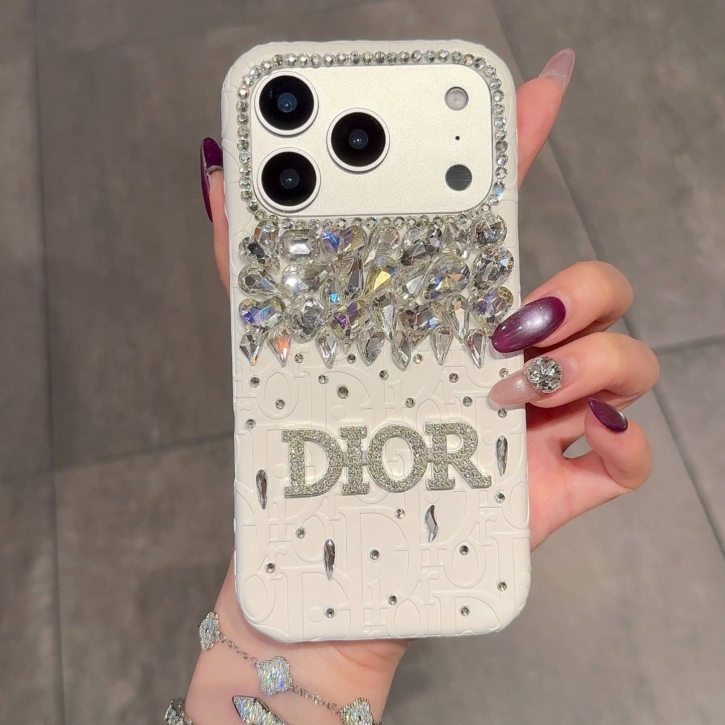 Crystal Monogram Luxury iPhone Case
