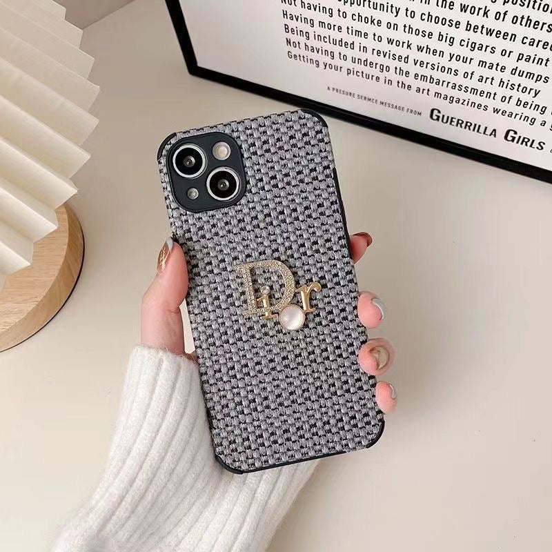Pearl Monogram Tweed iPhone Case