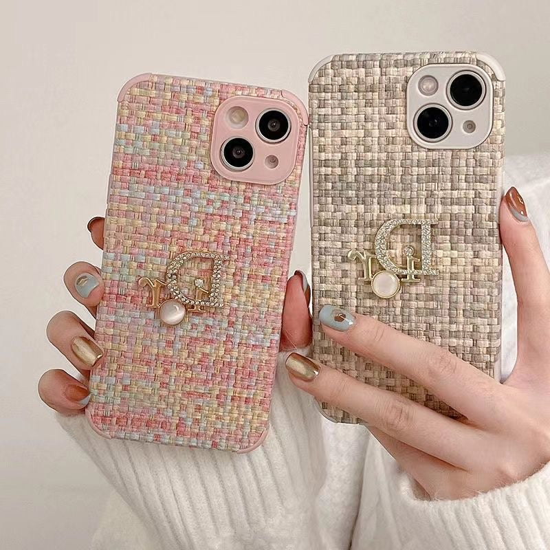 Pearl Monogram Tweed iPhone Case